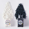 Edible Black and White Sprinkles, White Pearl Sprinkles, Black Sugar Pearls, Edible Pearls for Cake Decorating, Cupcakes, Ice Cr