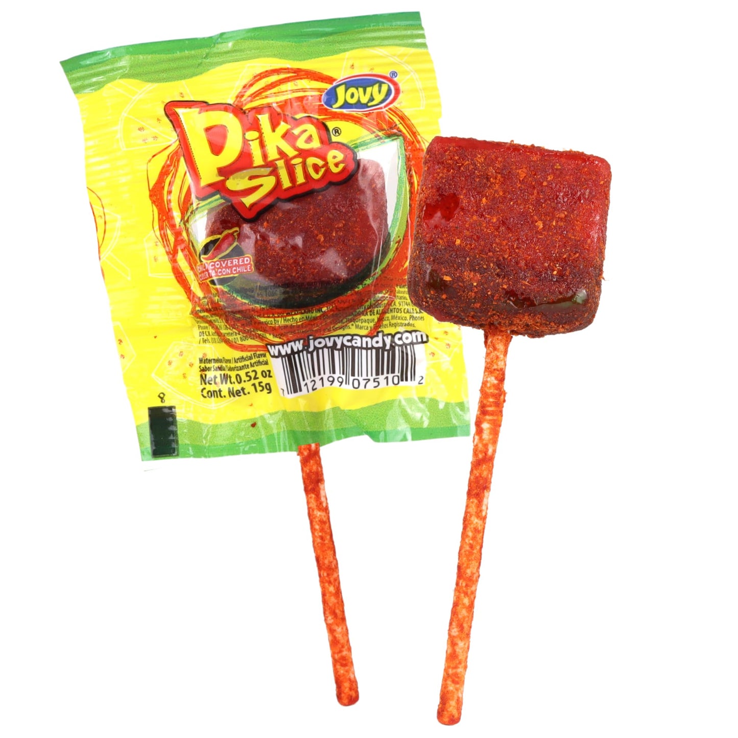Watermelon Chili Lollipops, Individually Wrapped Mexican Suckers, Pinata Candy And Party Favors, Swirl Sticker Included, 6 Ounce