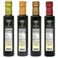 Mantova Organic Flavored Balsamic Vinegar Of Modena 4-Variety Pack: Fig, Pear, Pomegranate, & Raspberry; Perfect For Gift Basket, Add To Pasta, Salad, Ice Cream And Cocktails, 8.5 Oz Per Bottle