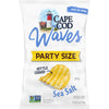 Cape Cod Potato Chips, Wavy Cut Sea Salt Kettle Chips, 13 Oz Party Size