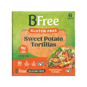 Bfree Gluten Free Sweet Potato Tortilla Wraps, 8.89 Oz - 6 Tortillas (Pack Of 3)