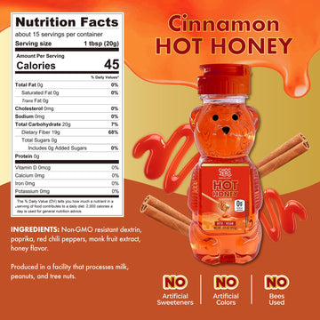 Choczero Sugar Free Cinnamon Hot Honey, Vegan Honey, All Natural, Keto Friendly, Cinnamon Fireball, 10.5 Ounce (Pack Of 1)