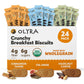 Olyra Organic Breakfast Biscuits - Variety Pack - Healthy Snacks for mature-themeds - Office Snacks - Healthy Cookies - High Fiber Snack - Natural Energy Breakfast Biscuit 24 Packs