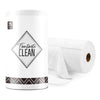 Fantasticlean Microfiber Cleaning Cloth Roll -75 Pack, Tear Away Towels, 12'' X 12'', Reusable Washable Rags (White)