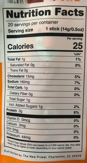 (Pack Of 1) Chicken & Maple Mini Sticks By The New Primal, Gluten Free Healthy Snacks For Kids, Low Sugar High Protein Back To S