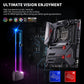 Uphere 5V Addressable Rgb Graphics Card Gpu Brace Support Video Card Sag Holder,Built-In 5V Argb Lamp,Adjustable Height Support,