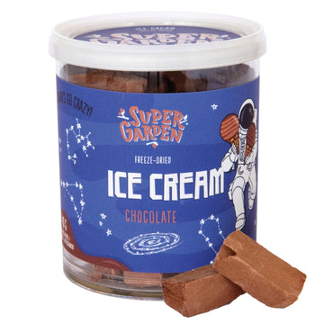 Super Garden Freeze Dried Ice Cream Chocolate | Crunchy And Creamy Freeze Dried Candy | Chololate Ice Cream Loved By Kids | Perf