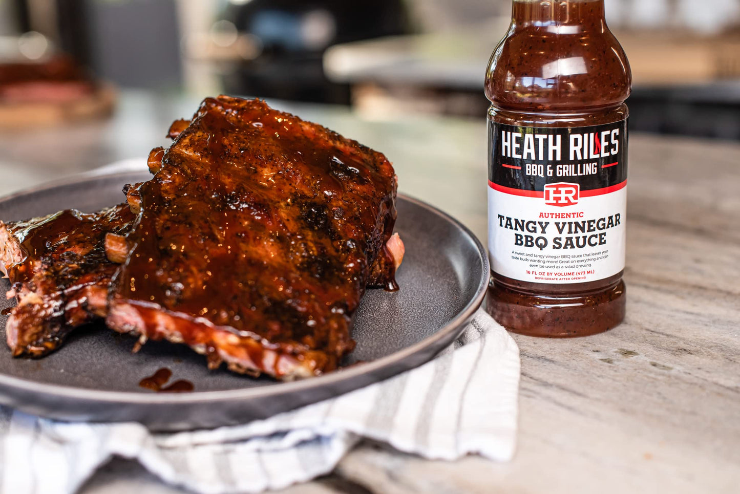Heath Riles Bbq Sauces, Sweet And Tangy Vinegar Bbq Sauce Sampler, Pit Master Barbecue Sauce For Meat, Marinades, Dressings