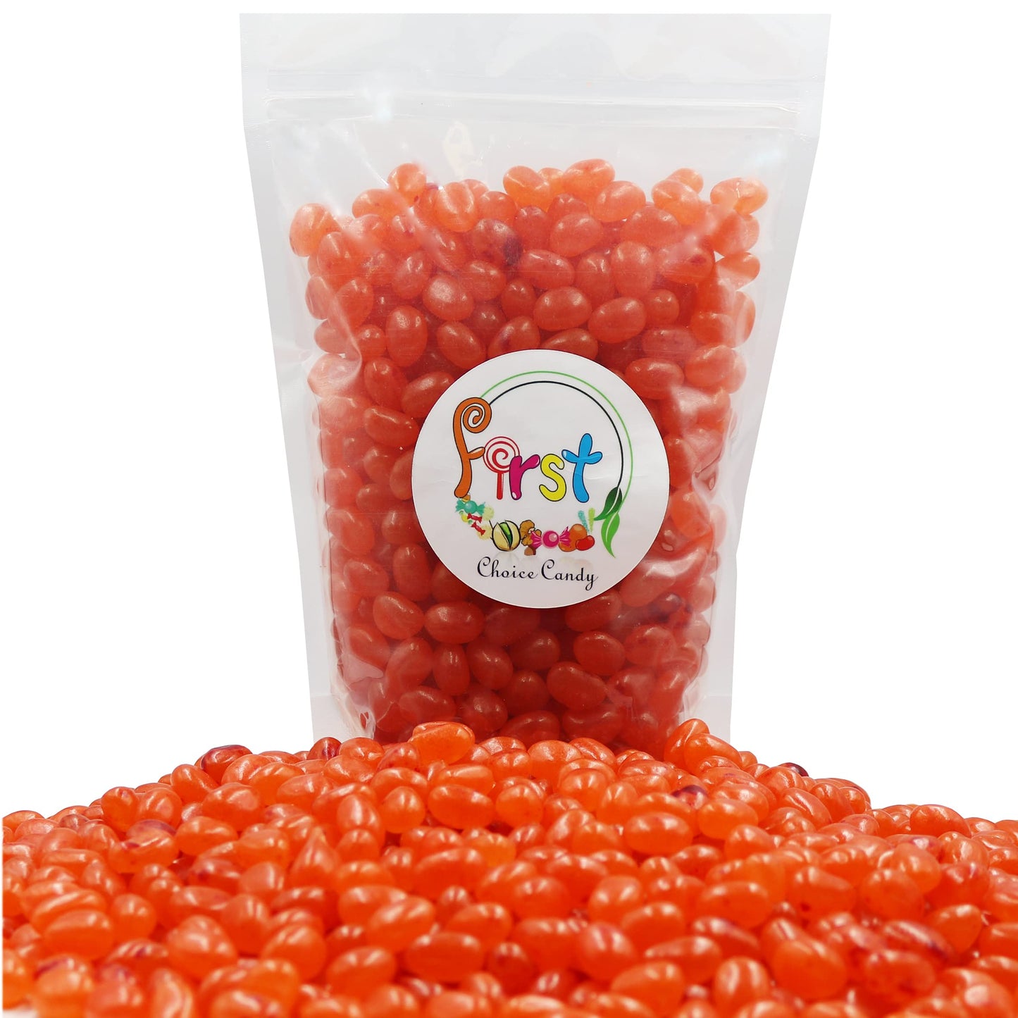 Firstchoicecandy Variety Flavors Jelly Beans (Peach, 1 Pound)