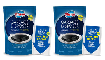Glisten Glisten-Dp06N-Pb-2/Pack Dp06N-Pb Garbage Disposer Foaming Cleaner, Lemon Scent, 2-Pack (8 Uses), 2 Pack, Blue, 2 Count, 4.9 Ounce (Pack Of 2), 9 Ounce
