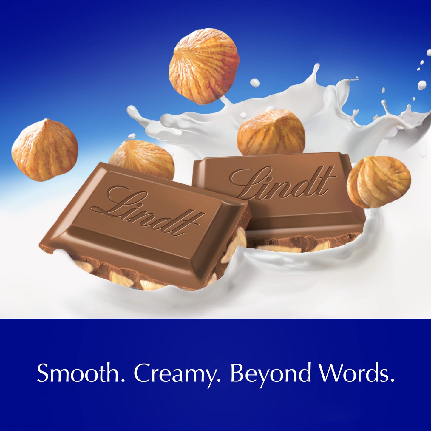 Lindt Classic Recipe Hazelnut Milk Chocolate Bar, Milk Chocolate Candy, 4.4 Oz. (12 Pack)