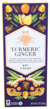 Vosges Haut-Chocolat Turmeric Ginger Chocolate Bar, 3oz - Gourmet Dark Chocolate with Exotic Flavors