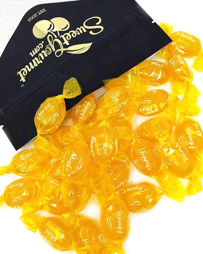 Arcor Honey Filled Hard Candy  Wrapped Bulk Candies  Soft Honey Center  2 Pounds