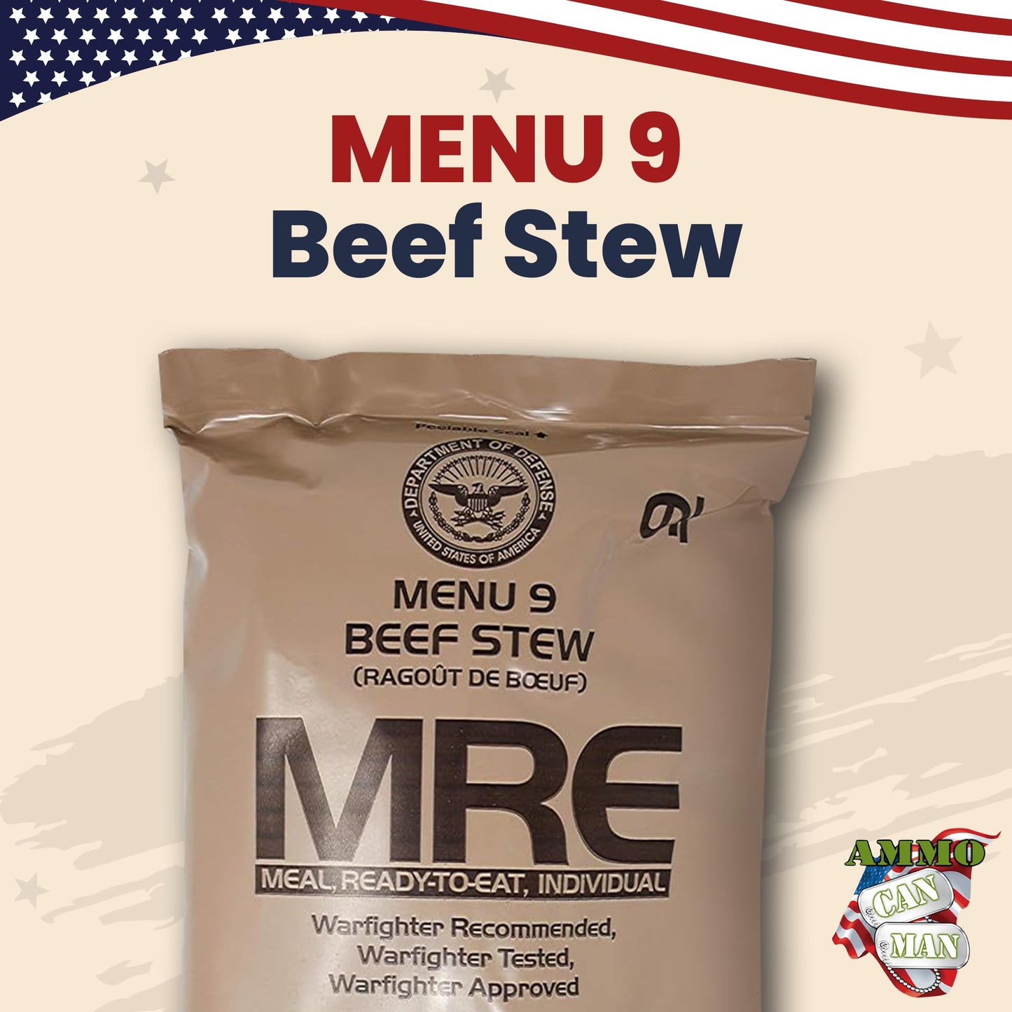 Meals Ready To Eat Surplus (Pack Of 4) - Mre Emergency Food Rations W/Assorted Flavors For Camping, Survival & More - 2015 Packa