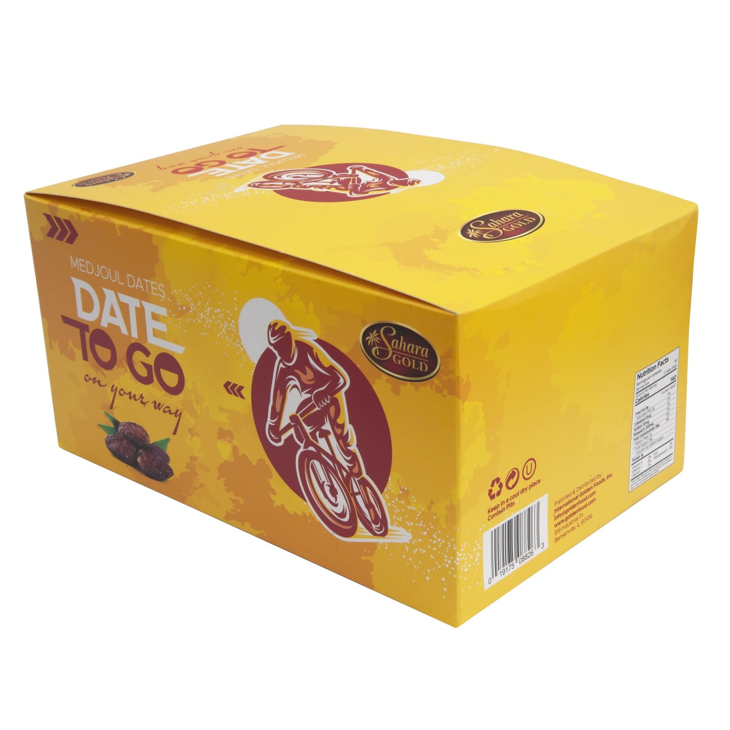 Sahara Gold Medjool Dates Snack Pack - Naturally Sweet & Chewy, Travel-Friendly for Cyclists & Hikers, Perfect for Gifting, 27 S