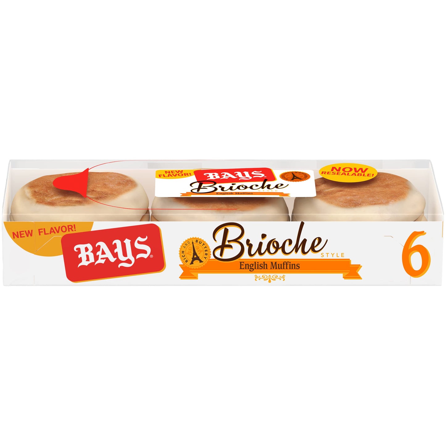 Bays Brioche English Muffins | 1 pack (6 count)
