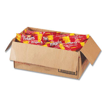 Folgers Classic Roast Coffee Filter Packs, 0.9 Oz, Box Of 160 Packs