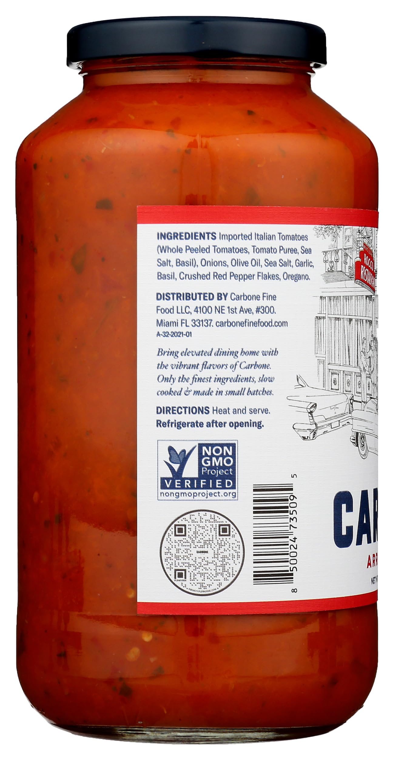 CARBONE Arrabiata Pasta Sauce, 32 OZ