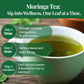 Akshit Organic Dried Moringa Leaves Tea, Caffeine Free, Non-GMO, Gluten Free, 5.2 oz (150 gm), Brews 56 Cups