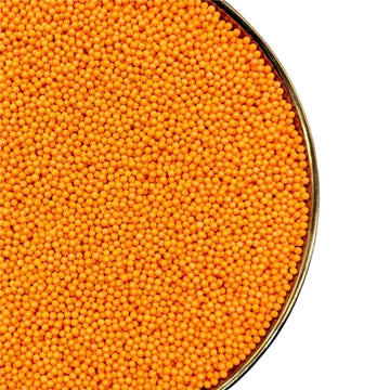 Sprinkles,Orange Edible Pearl Sprinkles for Cake Decorations, Baking, Ice Cream, Cookies, Cupcake Topper Edible Pearls Sprinkles