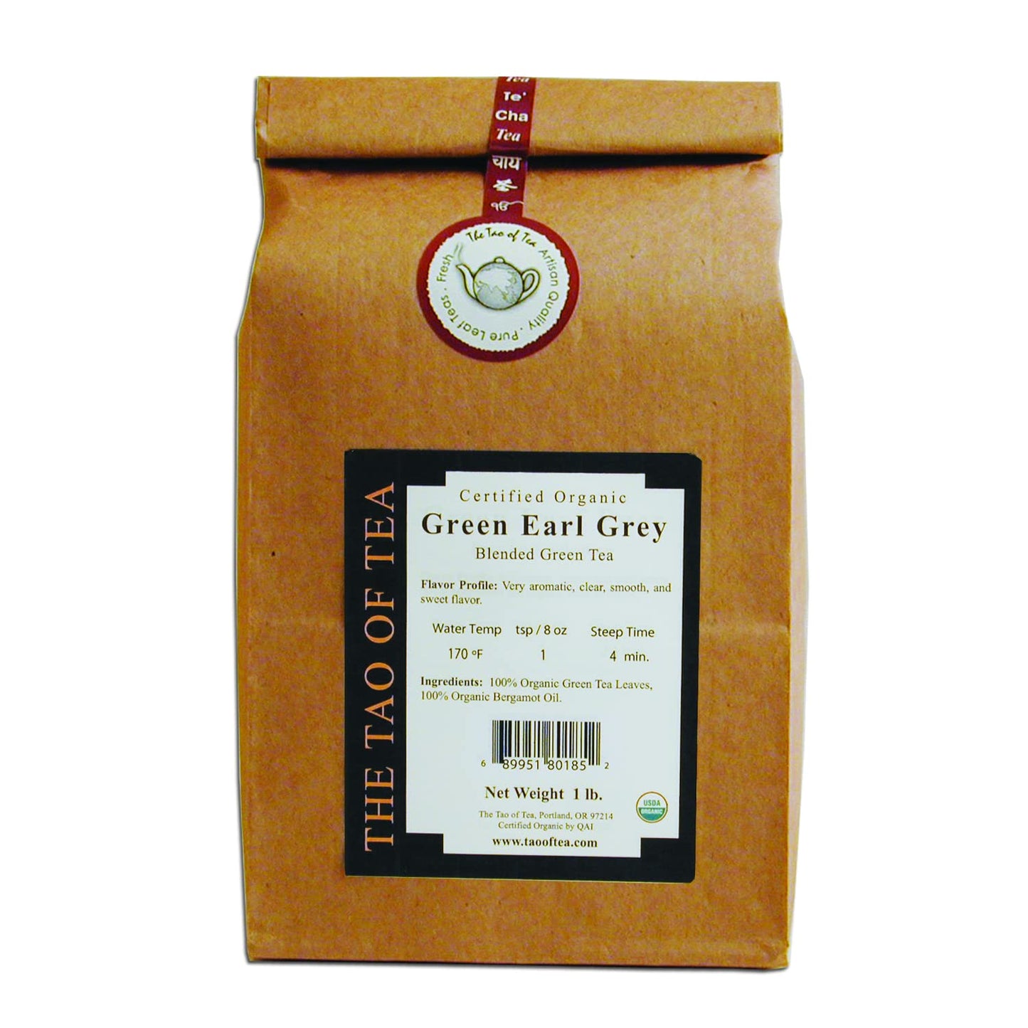 The Tao of Tea Green Earl Grey Loose Leaf Tea, 16 Ounce