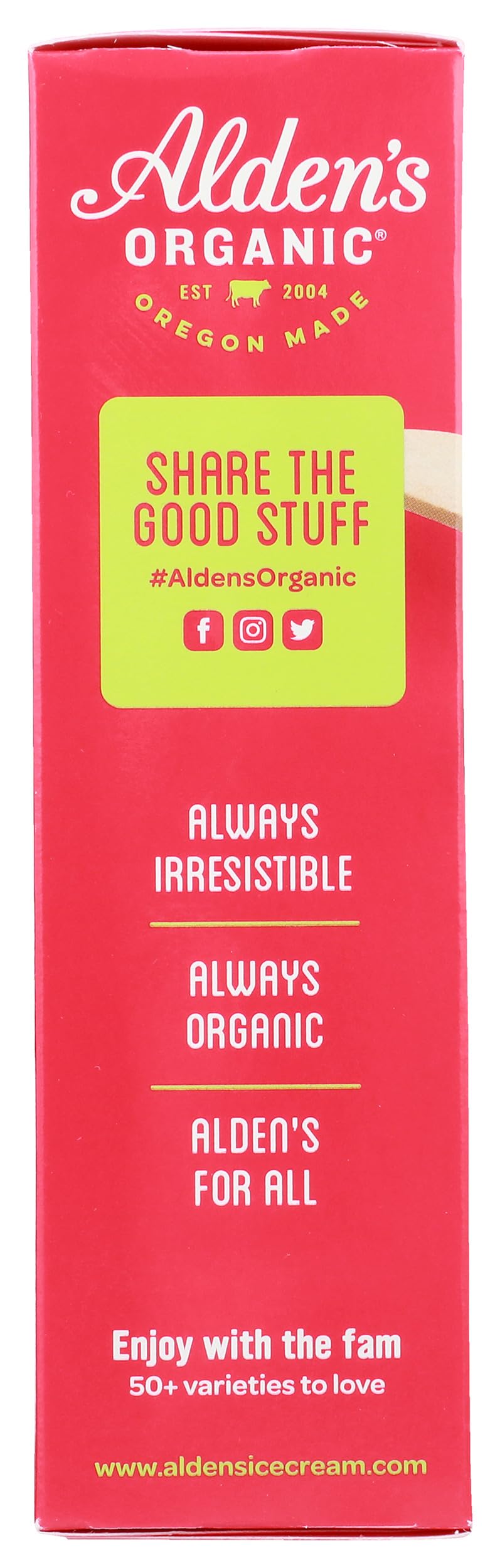 Aldens Organic Strawberry Yogurt Bars, 4 ct, 10 fl oz