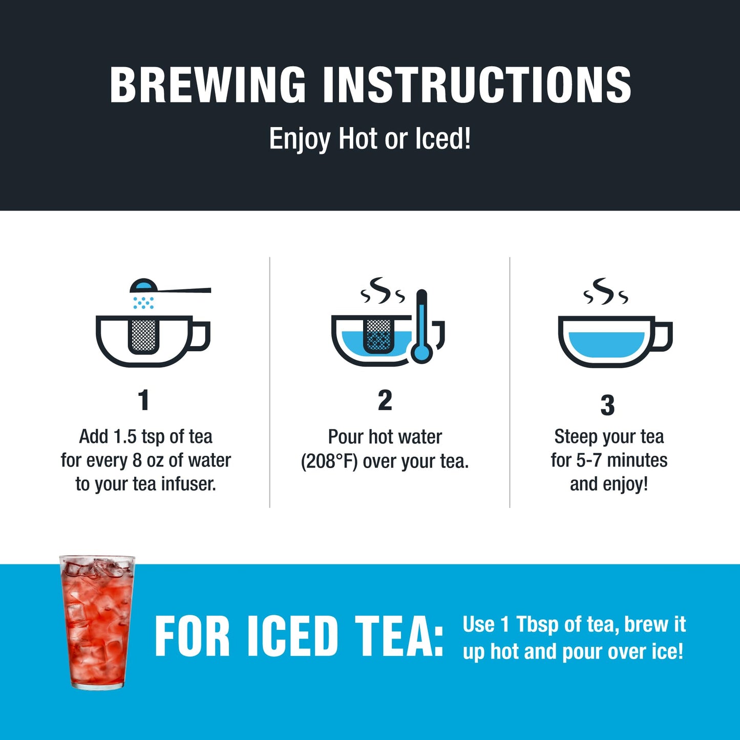 Tiesta Tea Strawberry Lemonade Herbal Tea - Premium Loose Leaf, Non-Caffeinated, Bulk Pouch - 200 Cups, Model 34111