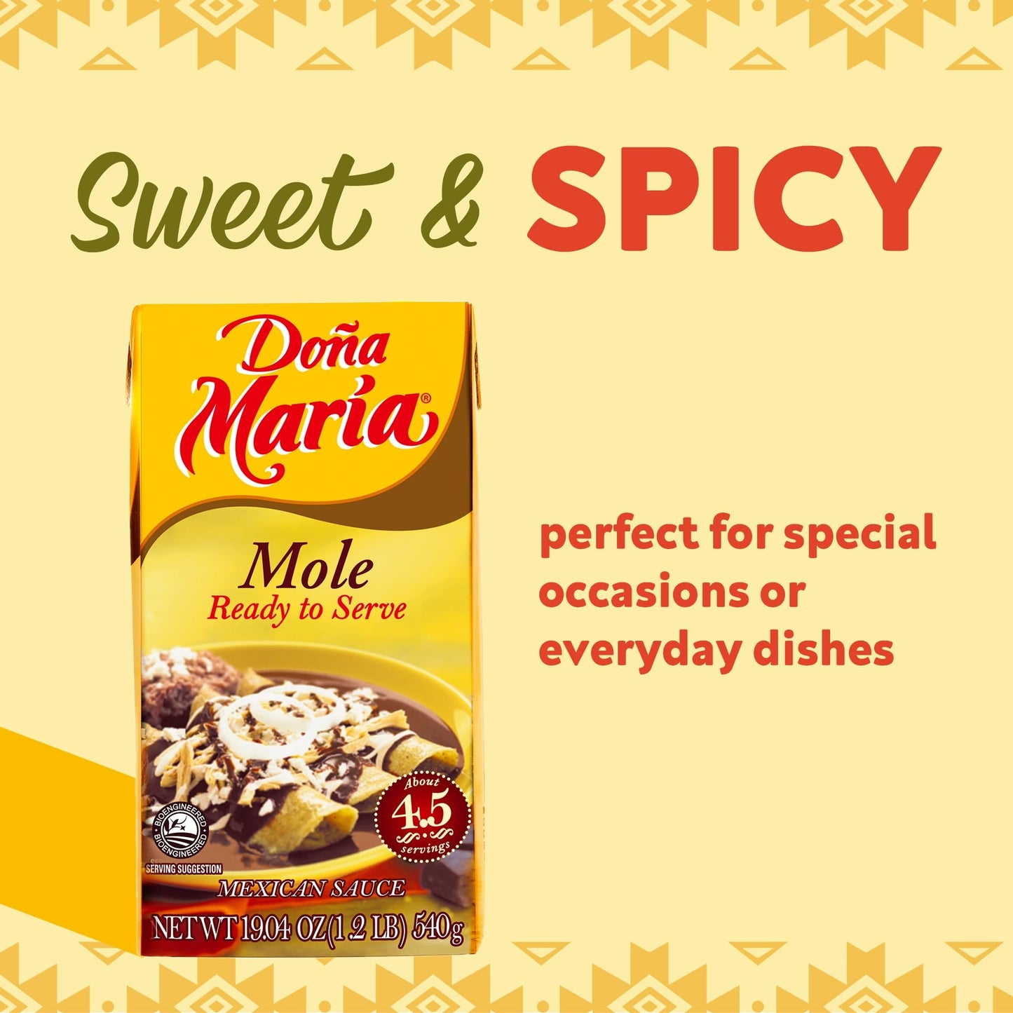 Doña María Traditional Mole Ready To Serve, 19 oz