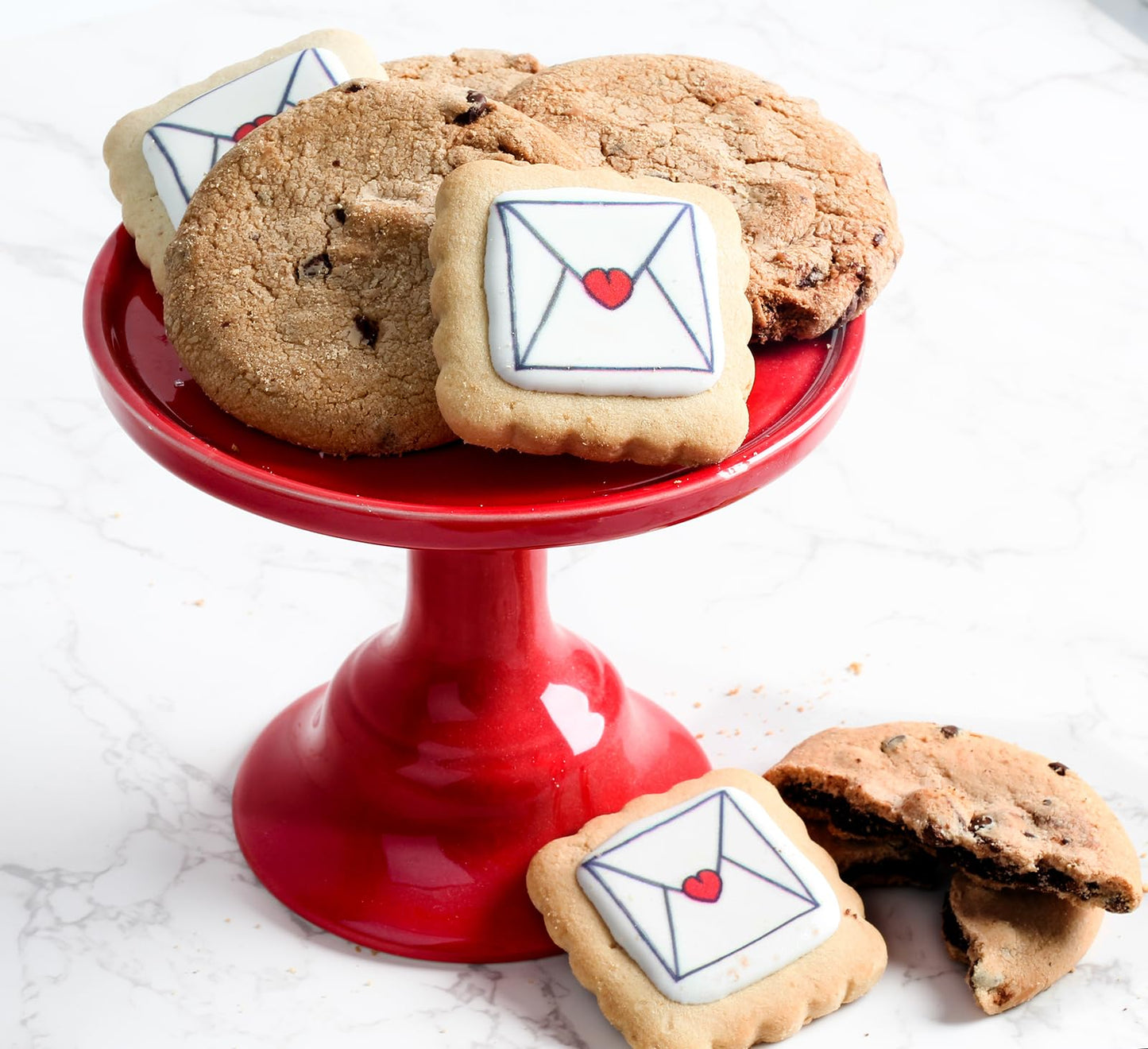 Care Package Gift Basket Sending Love Hugs Cookie Chocolate Chip Cookies Fudge Filled For Men Women Kids | Individually Wrapped
