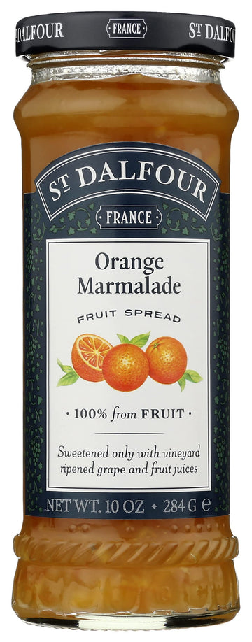 St. Dalfour, Orange Marmalade, Fruit Spread, 10 oz Pack of 6