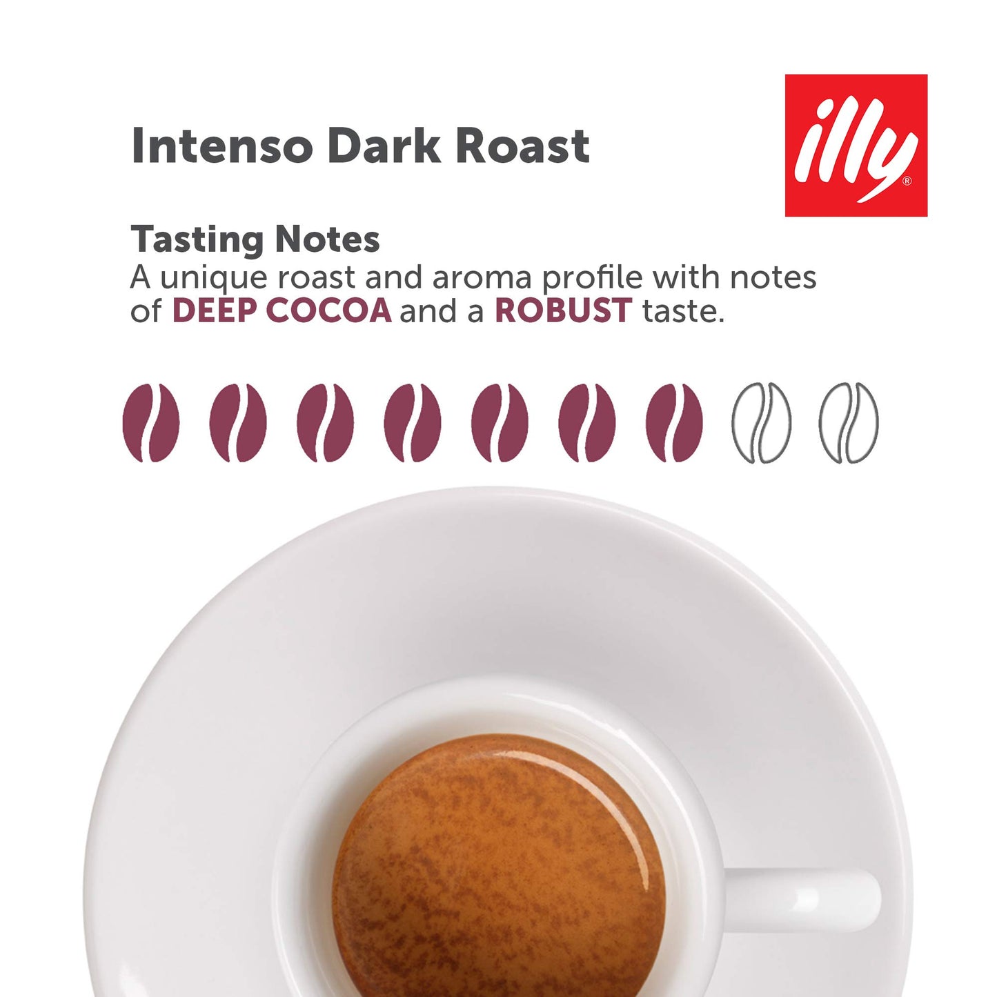 illy Ground Coffee Moka - 100% Arabica Flavored Coffee Ground - Rich Aromatic Coffee Grounds Profile - Intenso Dark Roast - Warm