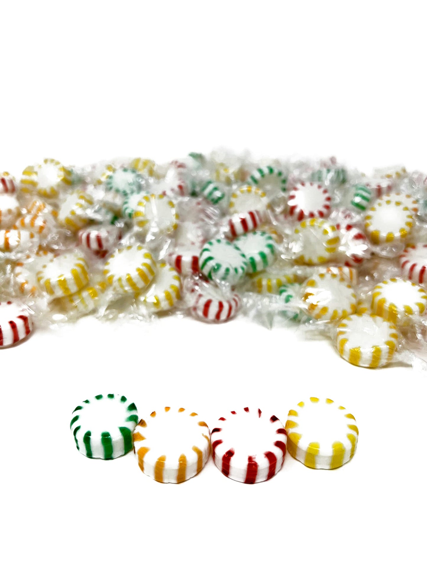 Assortit Holiday Fruit Flavored Hard Candy - 6 lbs - Apple, Strawberry, Lemon & Orange - Bulk Assortment - Individually Wrapped