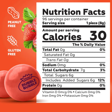 Gumballs For Gumball Machine - 1 Inch Large Bubble Gumballs - Strawberry Banana Flavored Bubble Gum Gumballs - Kids Chewing Gum