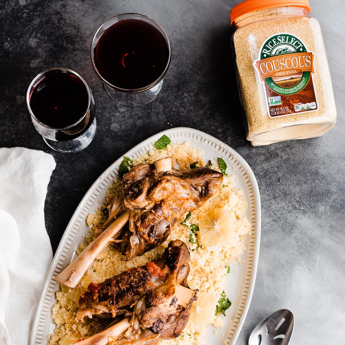 RiceSelect Original Couscous, Pack of 4, 1.65 Pound Total, Model 905622