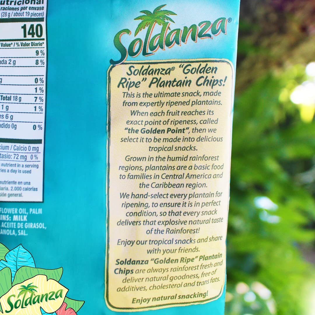 Soldanza Maduritos Plantain Chips, Ripe, 2.5 Ounce (Pack Of 24)