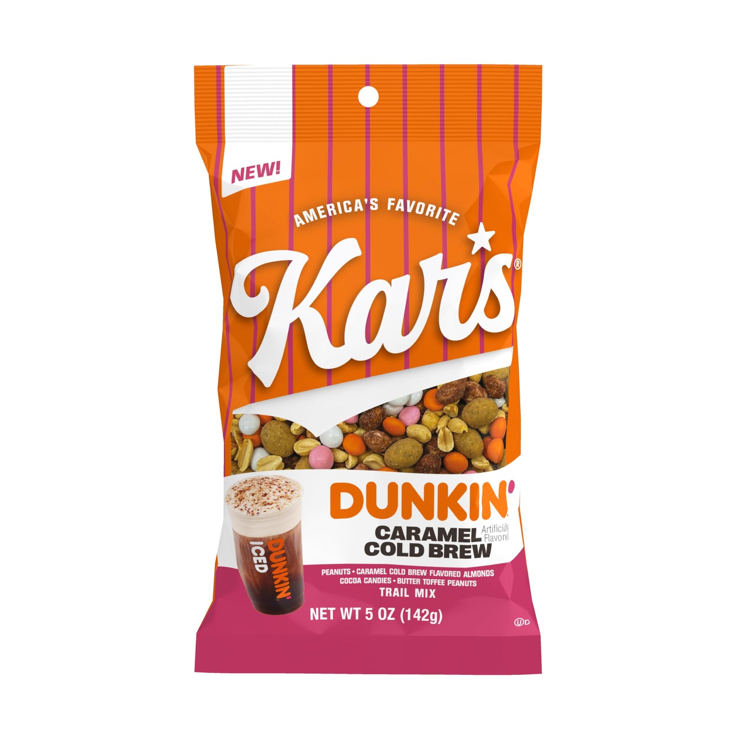 Kars Nuts DUNKIN Caramel Cold Brew - 5oz Bag (Pack of 12)