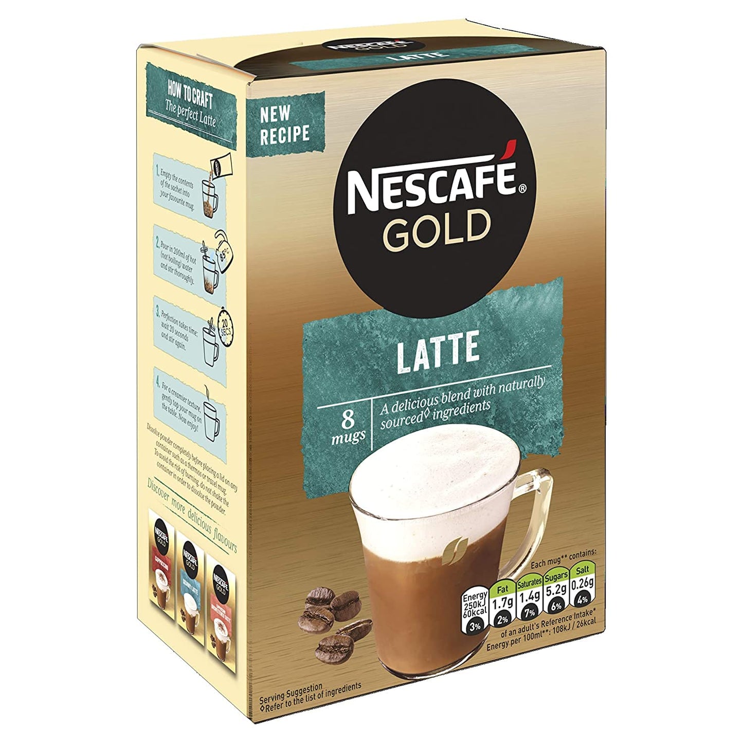 Nescaf   Gold Latte Coffee Sachets