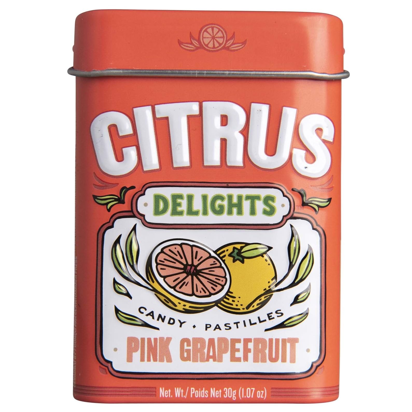 Citrus Delights Pink Grapefruit Candy | Natural Ingredients, No Artificial Colors Or Flavors | Kosher Certified, Vegan, Gluten F