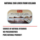 Icelandic Cod Liver Wild Caught (Foie De Morue) Slice 4Oz. (Pack Of 12 Cans)