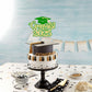 Gyufise 1Pcs Congrats 2025 Cake Topper Glitter Diploma Grad Cap Cake Pick Class Of 2025 Graduation Cake Decoration For 2025 Graduation Theme Party Decorations Supplies Green Gold