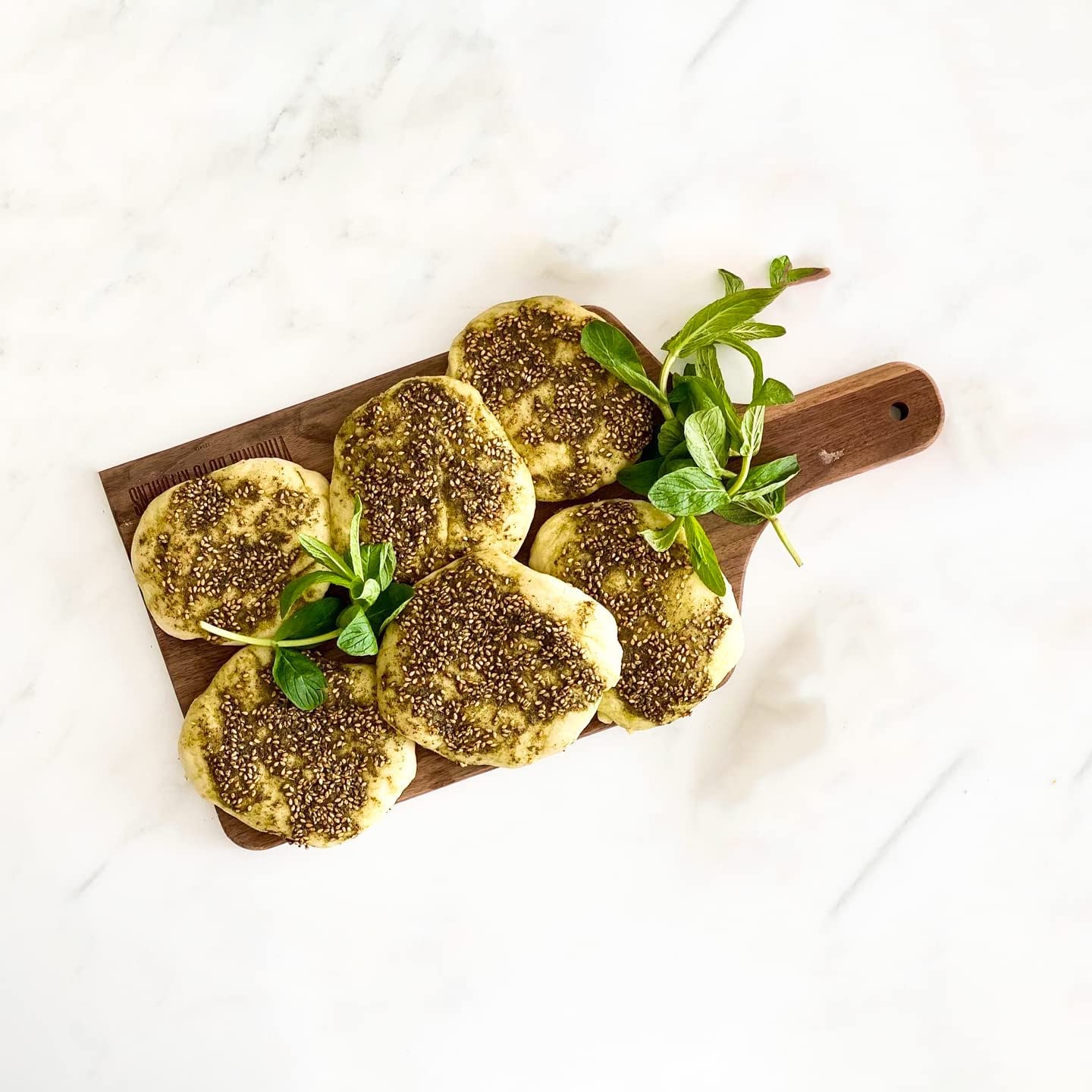 Tazah Zaatar 16Oz Jordanian Zatar Spice Blend Green Za'Atar Thyme Mixture In Bag