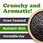 Food To Live Toasted Black Sesame Seeds, 8 Ounces - Crunchy And Nutritious Snack, Oven Roasted, Unsalted, No Oil Added, Perfect