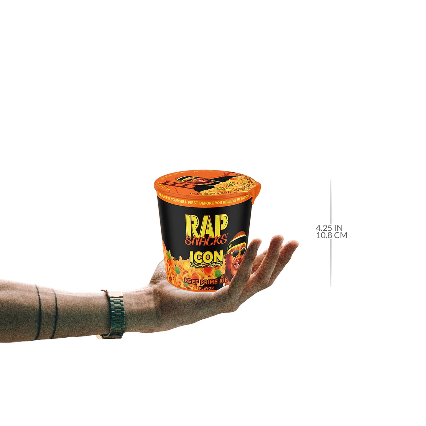 Rap Snacks Beef Prime Rib ICON Ramen Noodles E-40-Pack of 12
