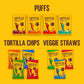 Hippeas Chickpea Puffs, Cheezy Vibes, 0.8 Ounce (Pack of 30), 3g Protein, 2g Fiber, Vegan, Gluten-Free, Crunchy, Plant Protein S
