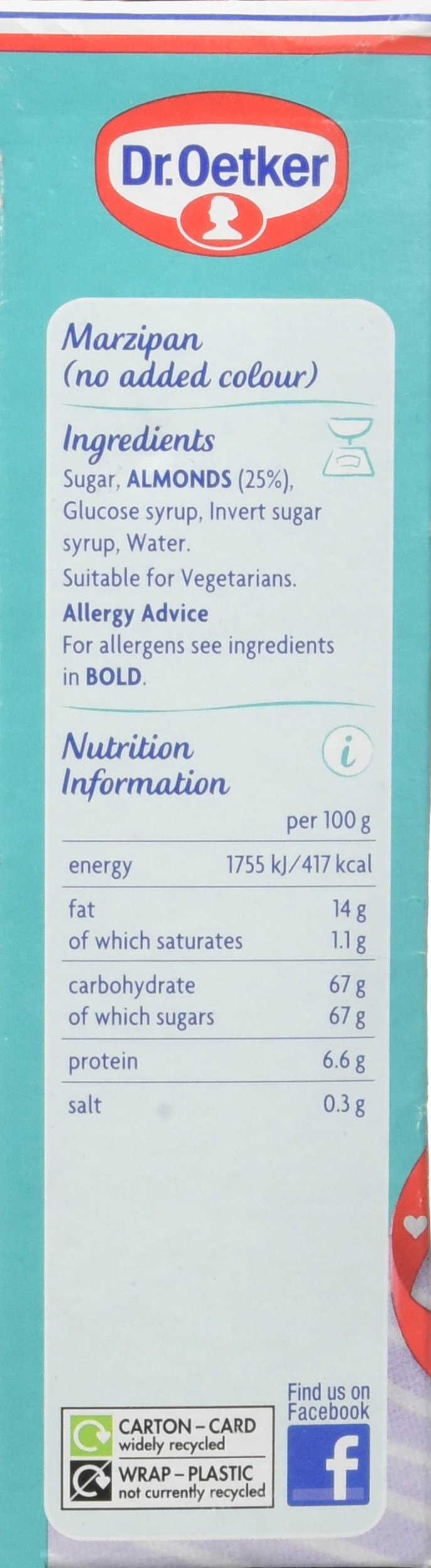 Dr. Oetker - Marzipan - Ready To Roll - 454G
