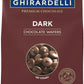 Ghirardelli Dark Chocolate Wafers, 120 count per lb, 5lb Bag with Ghirardelli Stamped Barista Spoon