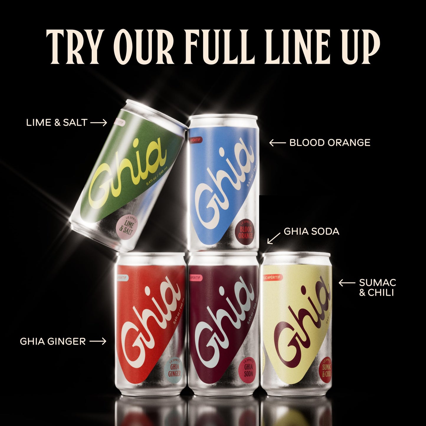 Ghia Non-  ic Le Spritz Canned Mocktail Mixer, Zero Proof, 12-Pack, 8.4 Fl Oz Per Can, No Sugar, Caffeine-Free