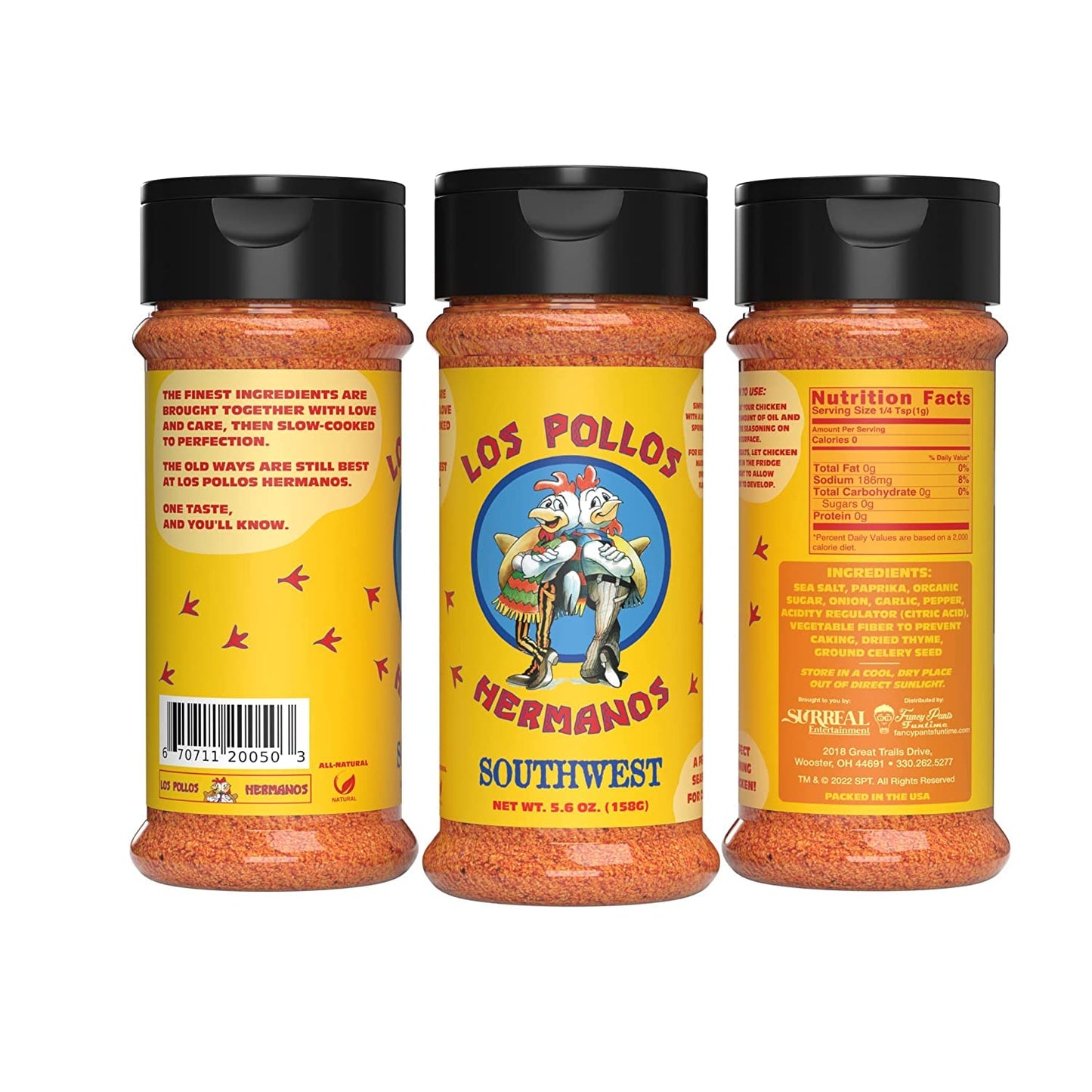 Breaking Bad Los Pollos Hermanos Chicken Rub | Southwest Chicken Rub | | Southwest Chicken Seasining | 5.7oz | Officially Licens