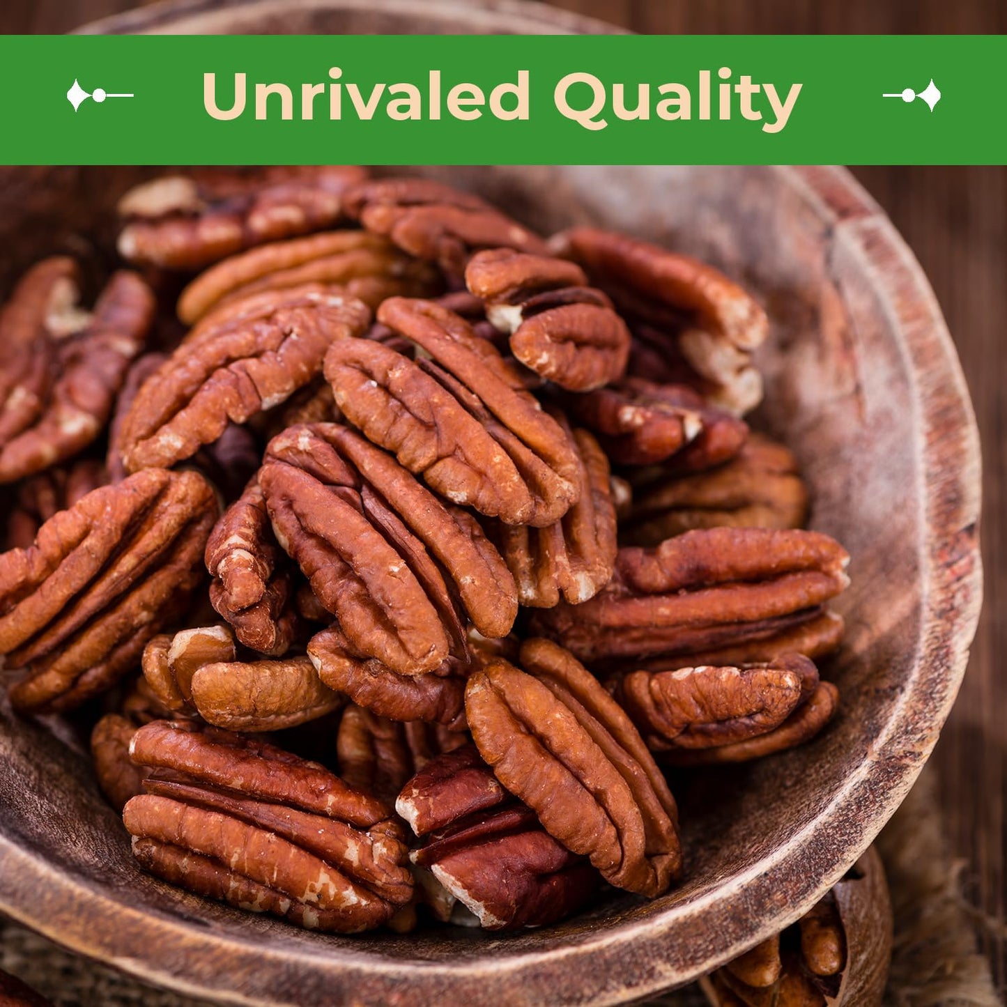 Sincerely Nuts - Raw Pecans (No Shell) | Two Lb. Bag | Shelled Whole Pecan | Delicious Healthy Snack Food | For Baking, Snacking