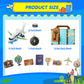 24 Pcs Travel Cake Topper Decorations Let The Adventure Begin Travel Theme Cupcake Toppers Mini Suitcase Airplane Cameras Miniat